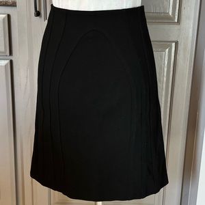 Diane Von Furstenberg “Blake” Black Pencil Mini Skirt with Stretch & Style Lines